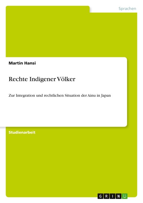 Rechte Indigener Völker - Martin Hansi