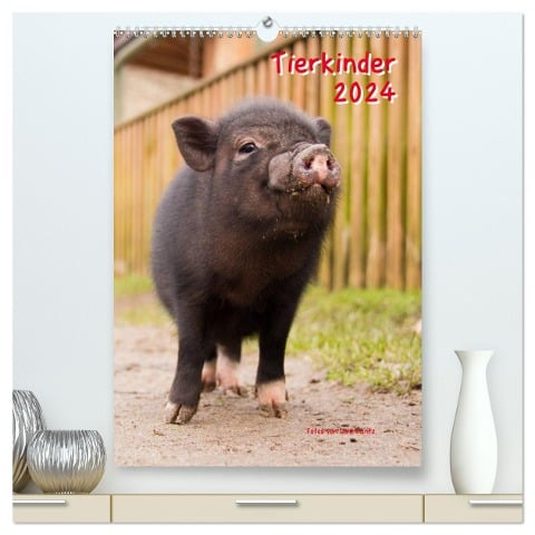Tierkinder (hochwertiger Premium Wandkalender 2024 DIN A2 hoch), Kunstdruck in Hochglanz - Uwe Kantz