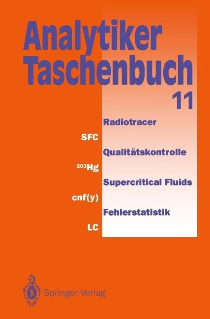 Analytiker-Taschenbuch - Helmut Günzler, Rolf Borsdorf, Klaus Danzer, Wilhelm Fresenius, Walter Huber