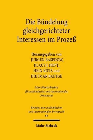 Die Bündelung gleichgerichteter Interessen im Prozeß - 