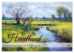Cover-Bild zum Titel 'Havelland - Impressionistische Visionen einer idyllischen Region (Tischkalender 2026 DIN A5 quer), CALVENDO Monatskalender' von 'Anja Frost'