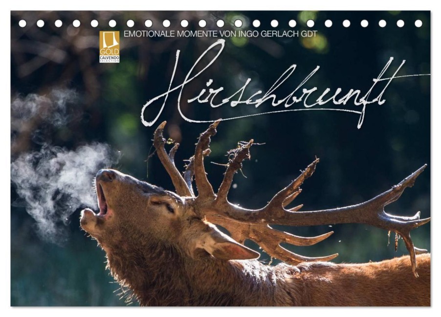 Emotionale Momente: Hirschbrunft (Tischkalender 2025 DIN A5 quer), CALVENDO Monatskalender - Ingo Gerlach GDT