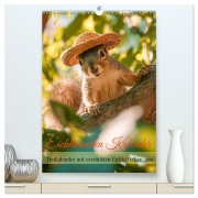Cover-Bild zum Titel 'Eichhörnchen Kalender - Tierkalender mit verrückten Eichkätzchen (hochwertiger Premium Wandkalender 2026 DIN A2 hoch), Kunstdruck in Hochglanz' von 'Mb Fotografie'