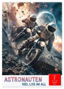 Cover-Bild zum Titel 'Astronauten - viel los im All (Wandkalender 2026 DIN A2 hoch), CALVENDO Monatskalender' von 'Peter Roder'