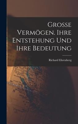 Grosse Vermögen. Ihre Entstehung und ihre Bedeutung - Richard Ehrenberg