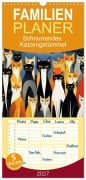 Cover-Bild zum Titel 'Familienplaner 2027 - Schnurrendes Katzengetümmel mit 5 Spalten (Wandkalender, 21 x 45 cm) CALVENDO' von 'Renate Utz'