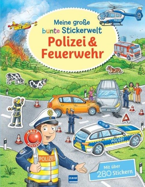 Meine große bunte Stickerwelt - Polizei und Feuerwehr - 