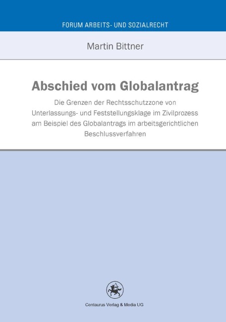 Abschied vom Globalantrag - Martin Bittner