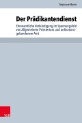 Cover-Bild zum Titel 'Der Prädikantendienst' von 'Stephanie Martin'