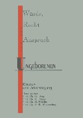 Cover-Bild zum Titel 'Würde, Recht und Anspruch des Ungeborenen' von 'D. Berg, H. Hepp, R. Pfeiffer, H. -B. Wuermeling'