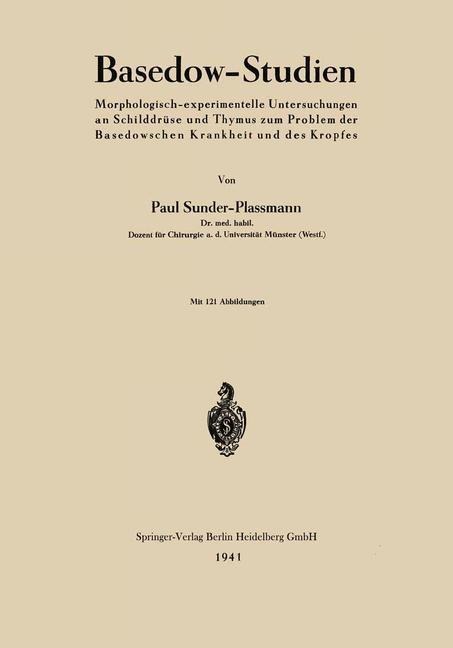 Basedow-Studien - Paul Sunder-Plassmann