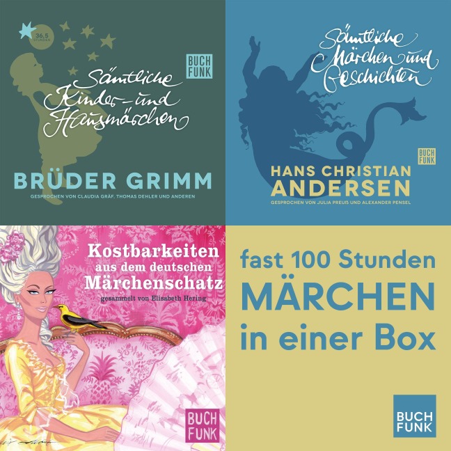 Die richtig große Märchen-Box - Hans Christian Andersen, Brüder Grimm
