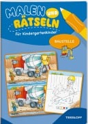 Cover-Bild zum Titel 'Malen und Rätseln für Kindergartenkinder. Baustelle' von ''
