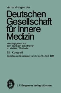 Verhandlungen der Deutschen Gesellschaft für Innere Medizin - Klaus Miehlke