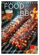 Cover-Bild zum Titel 'Food BBQ - Deftiges aus der Gourmet-Küche (Tischkalender 2026 DIN A5 hoch), CALVENDO Monatskalender' von 'Peter Roder'
