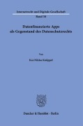 Cover-Bild zum Titel 'Datenfinanzierte Apps als Gegenstand des Datenschutzrechts.' von 'Kai-Niklas Knüppel'