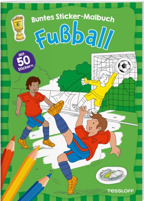 Fußball. Buntes Sticker-Malbuch - 