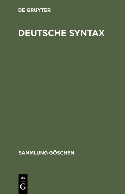 Deutsche Syntax - 