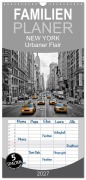 Cover-Bild zum Titel 'Familienplaner 2027 - NEW YORK Urbaner Flair mit 5 Spalten (Wandkalender, 21 x 45 cm) CALVENDO' von 'Melanie Viola'