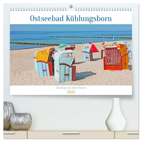 Ostseebad Kühlungsborn. Erholung mit allen Sinnen (hochwertiger Premium Wandkalender 2024 DIN A2 quer), Kunstdruck in Hochglanz - Lucy M. Laube