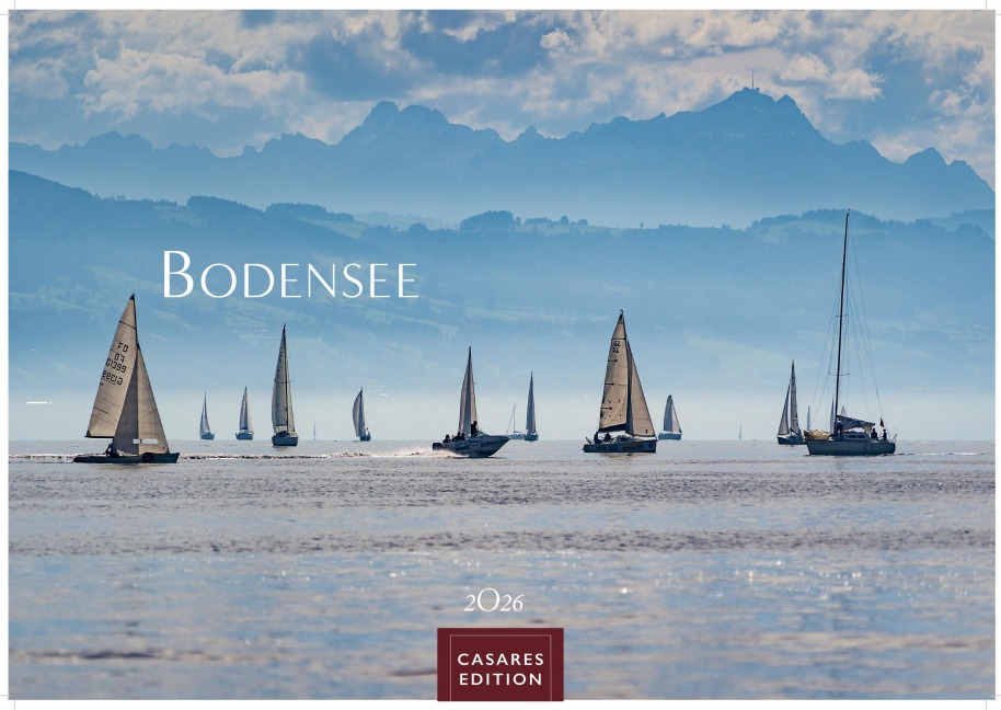 Bodensee Kalender 2026 - Wandkalender | Fotokalender Deutschland 35x50cm -mit stimmungsvollen Landschaftsmotiven rund um See, Ufer, Berge und malerische Orte - 