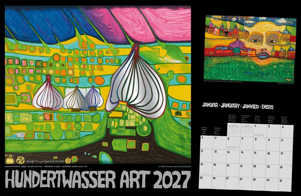 Hundertwasser Broschürenkalender Art 2027 - 