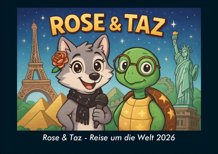Rose & Taz - Reise um die Welt 2026 Fotokalender DIN A5 - Kevin Heber, Tobias Schmitt