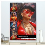 Cover-Bild zum Titel 'Rap Queens. Badass Attitude im Streetwear-Charme (hochwertiger Premium Wandkalender 2026 DIN A2 hoch), Kunstdruck in Hochglanz' von 'Rose Hurley'