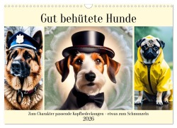 Cover-Bild zum Titel 'Gut behütete Hunde (Wandkalender 2026 DIN A3 quer), CALVENDO Monatskalender' von 'Claudia Kleemann'