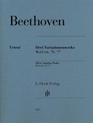 Cover-Bild zum Titel 'Drei Variationenwerke WoO 64, 70, 77' von 'Ludwig van Beethoven'
