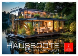 Cover-Bild zum Titel 'Hausboote Wohn Fantasien (Wandkalender 2026 DIN A2 quer), CALVENDO Monatskalender' von 'Peter Roder'