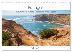 Cover-Bild zum Titel 'Portugal - Traumküste Costa Vicentina und Lagos (Wandkalender 2026 DIN A3 quer), CALVENDO Monatskalender' von 'SusaZoom SusaZoom'