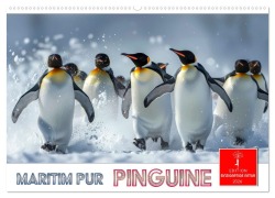 Cover-Bild zum Titel 'Maritim pur - Pinguine (Wandkalender 2026 DIN A2 quer), CALVENDO Monatskalender' von 'Peter Roder'