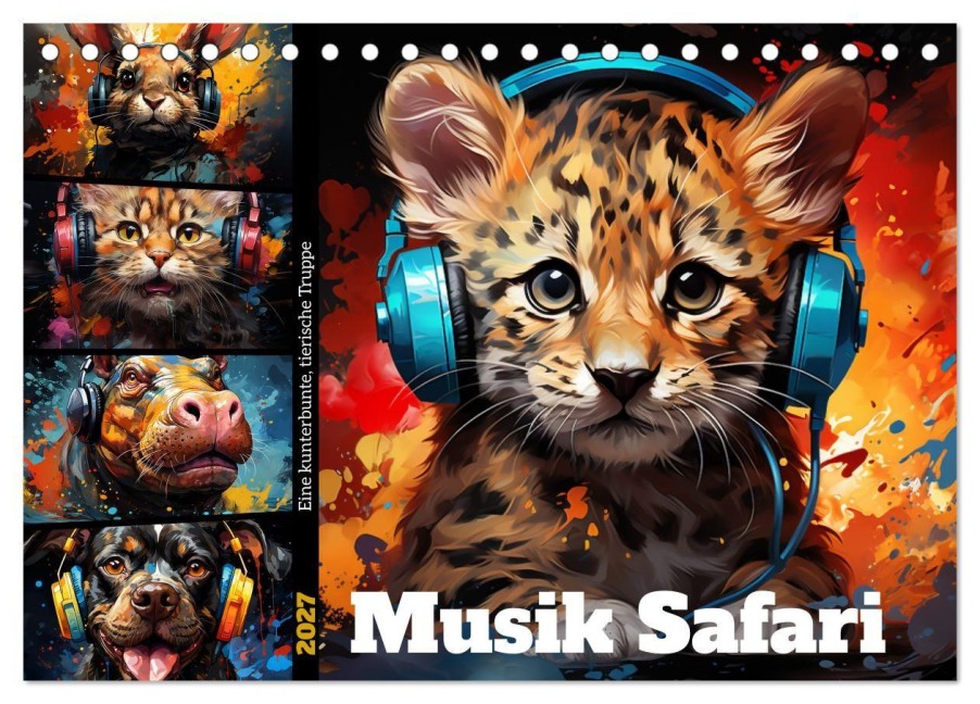 Musik Safari (Tischkalender 2027 DIN A5 quer), CALVENDO Monatskalender - Steffen Gierok-Latniak