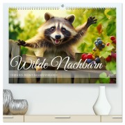 Cover-Bild zum Titel 'Wilde Nachbarn - Tierisches Treiben im Gartenparadies! (hochwertiger Premium Wandkalender 2026 DIN A2 quer), Kunstdruck in Hochglanz' von 'Anja Frost'