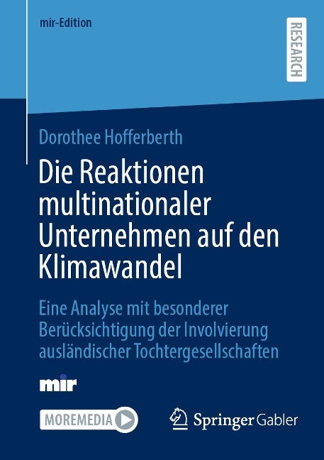 Die Reaktionen multinationaler Unternehmen auf den Klimawandel - Dorothee Hofferberth