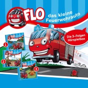 Cover-Bild zum Titel 'Flo, das kleine Feuerwehrauto (Folgen 1 - 3)' von 'Christian Mörken'