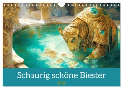 Cover-Bild zum Titel 'Schaurig schöne Biester (Wandkalender 2026 DIN A4 quer), CALVENDO Monatskalender' von 'Liselotte Brunner-Klaus'