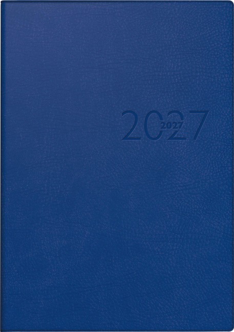 rido/idé 7023016307 Buchkalender Mod. studioplan int. 2027 168×240 mm, Kunstleder, blau - 