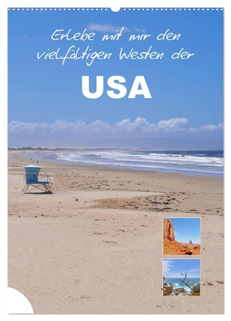 Erlebe mit mir den vielfältigen Westen der USA (Wandkalender 2024 DIN A2 hoch), CALVENDO Monatskalender - Nadine Büscher