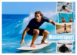 Cover-Bild zum Titel 'Wassersport. Wettkampf und Freizeit im, auf und unter Wasser (Wandkalender 2026 DIN A2 quer), CALVENDO Monatskalender' von 'Steffani Lehmann'