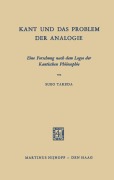 Cover-Bild zum Titel 'Kant und das Problem der Analogie' von 'Sueo Takeda'