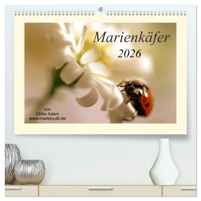 Marienkäfer / 2026 (hochwertiger Premium Wandkalender 2026 DIN A2 quer), Kunstdruck in Hochglanz - Adam, Ulrike Madebyulli. de