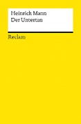 Cover-Bild zum Titel 'Der Untertan' von 'Heinrich Mann'