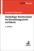 Cover-Bild zum Titel 'Vorläufiger Rechtsschutz im Verwaltungsstreitverfahren' von ''