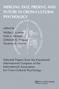 Cover-Bild zum Titel 'Merging Past, Present, and Future in Cross-cultural Psychology' von ''