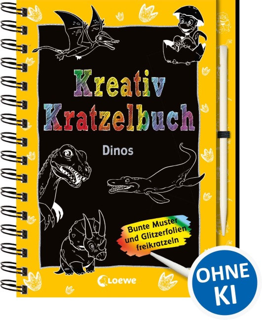 Kreativ-Kratzelbuch: Dinos - 