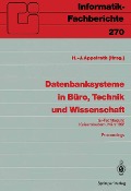 Cover-Bild zum Titel 'Datenbanksysteme in Büro, Technik und Wissenschaft' von ''