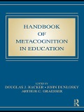 Cover-Bild zum Titel 'Handbook of Metacognition in Education' von ''