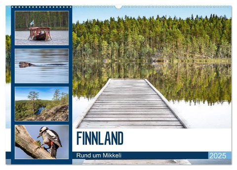 Finnland, Rund um Mikkeli (Wandkalender 2025 DIN A2 quer), CALVENDO Monatskalender - Manuela Falke